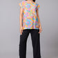 Tropical Printed Cap Sleeve Top – Multi | Viscose Blend