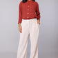 Blush Grace Wide-Leg Trouser