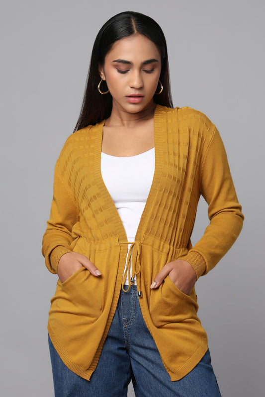 Everyday Knit Hoodie with Pockets - Ocher