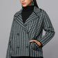 Houndstooth Heritage Green Knit Jacket