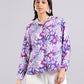 Tropical Floral Print Button-Down Shirt