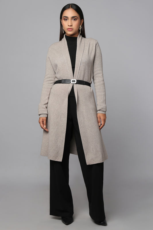 The Cinched Grace Sweater - Grey