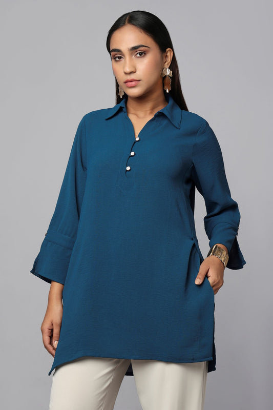 Blue Depths Workday Tunic
