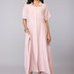 Lavender Breezy Buttoned Dress