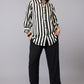 Monochrome Stripe Chic Shirt