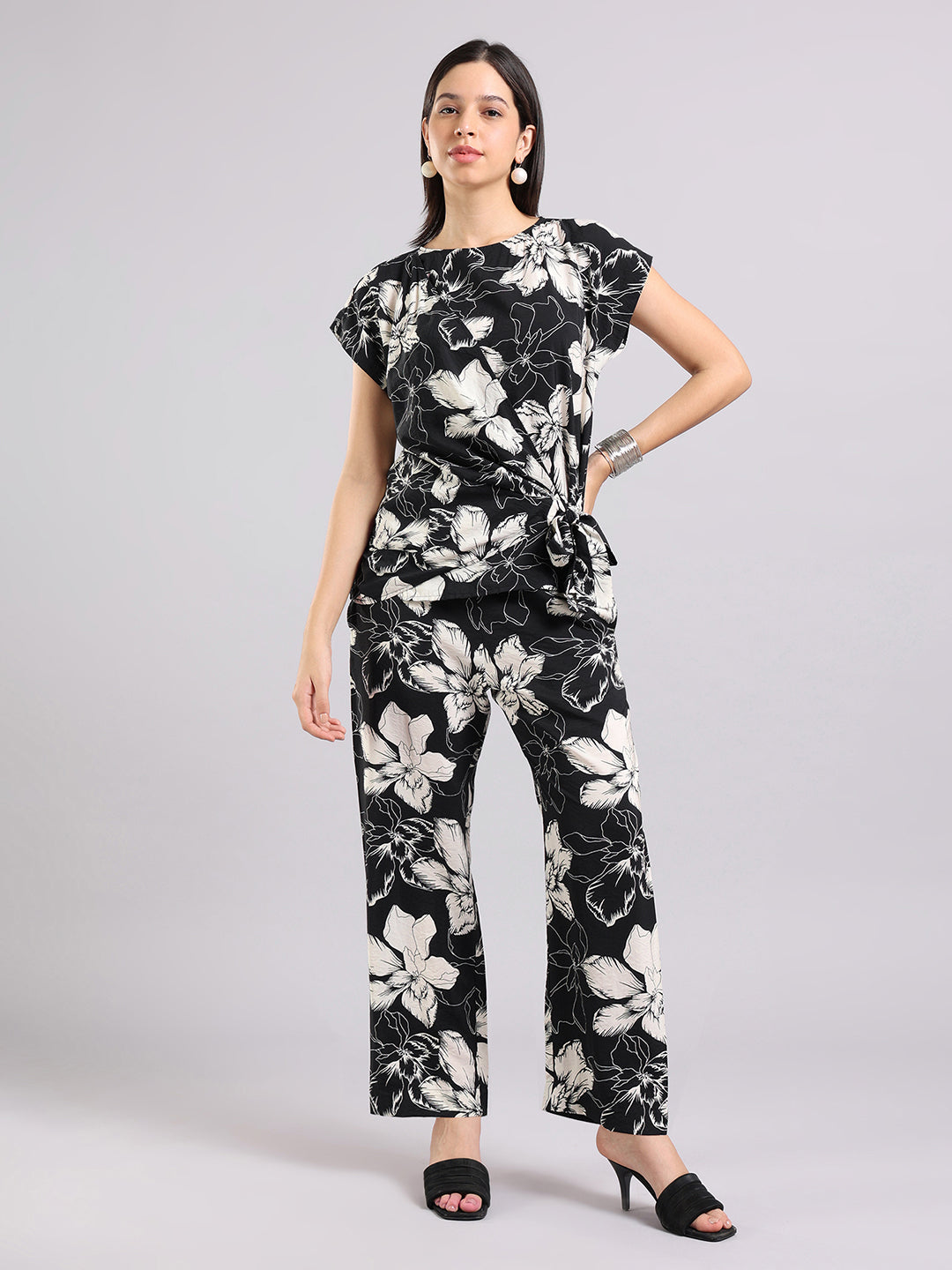 Midnight Bloom Floral Co-Ord Set