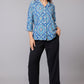 Blue Paisley Charm Top