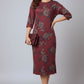 Ishani's Floral Button Knit Dress