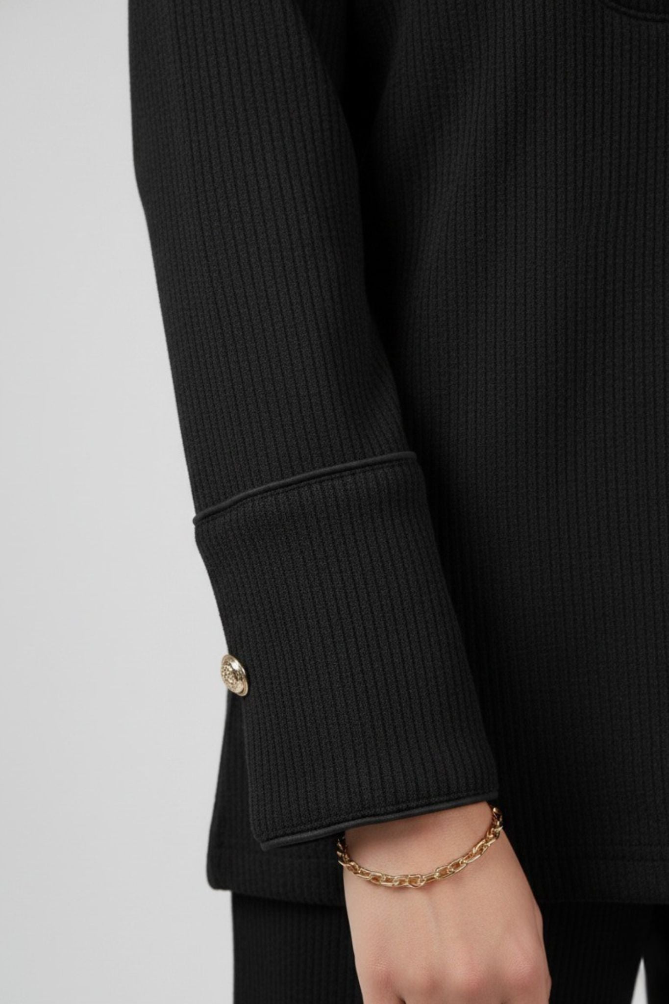 Black Textured Co-Ord Set