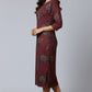 Ishani's Floral Button Knit Dress