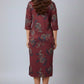 Ishani's Floral Button Knit Dress