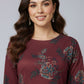 Ishani's Floral Button Knit Dress