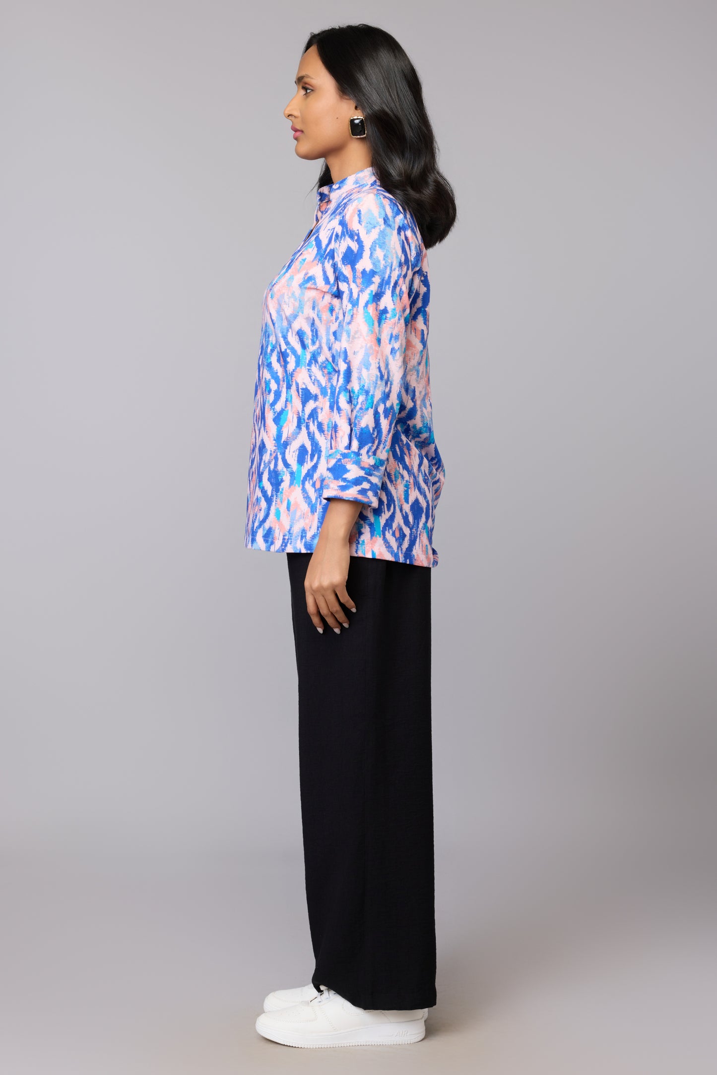 Aaliya’s Sky-Blue Printed Tunic