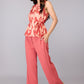 Peach Crush Ikat Top