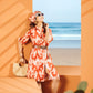 Painted Sunset Midi Dress