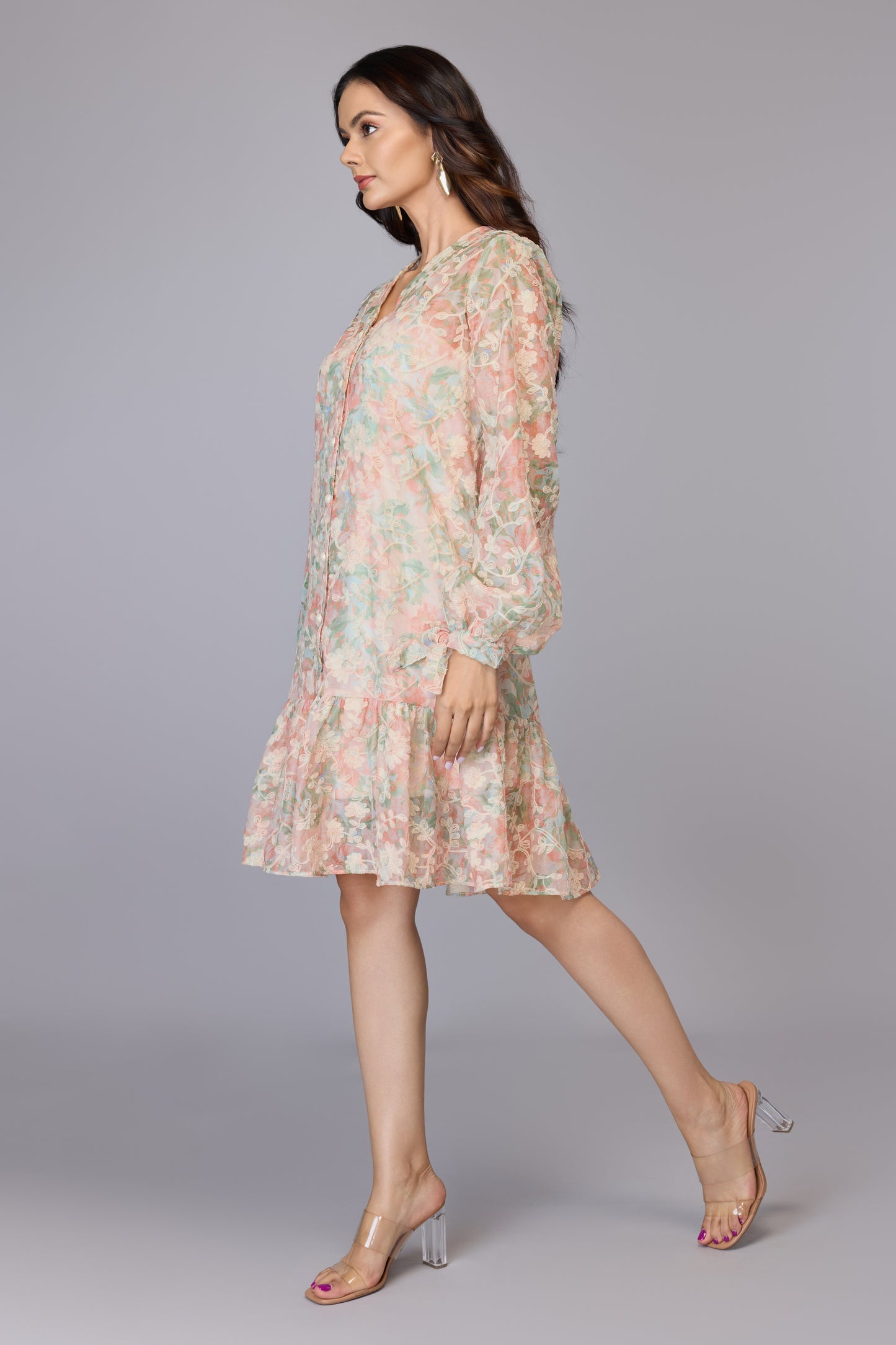 Mira’s Peach Bloom Dress