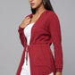 Everyday Knit Hoodie with Pockets - Maroon