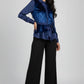 Front Tie-Up Shirt Top - Blue | Velvet