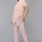 Dusky Pink Wrap-Style Co-ord Set