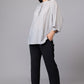 Misty Grey Buttoned Tunic