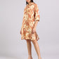 Tropical Sand Long Shirt Dress