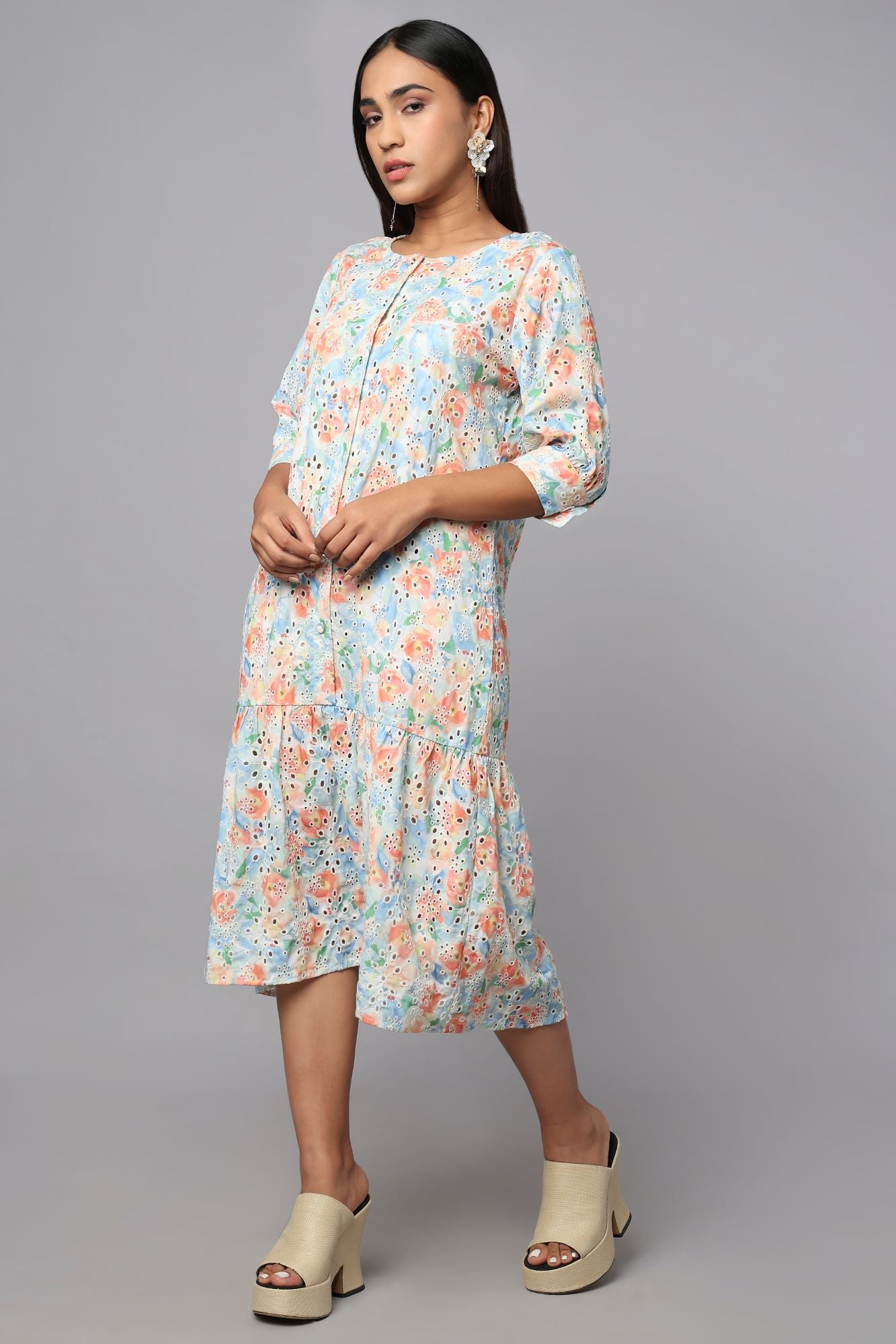 Bloomscape Schiffli Dress