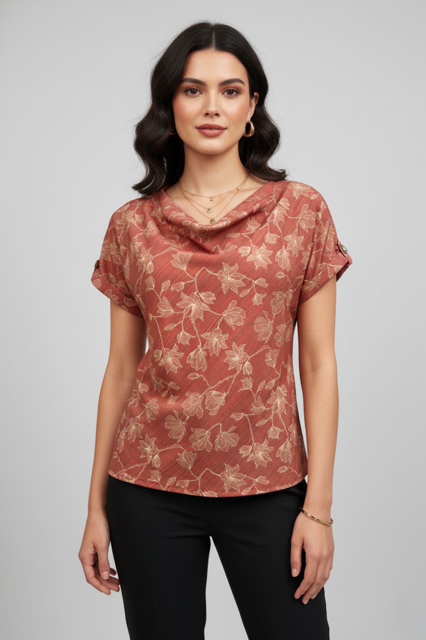 Rust Bloom Everyday Top
