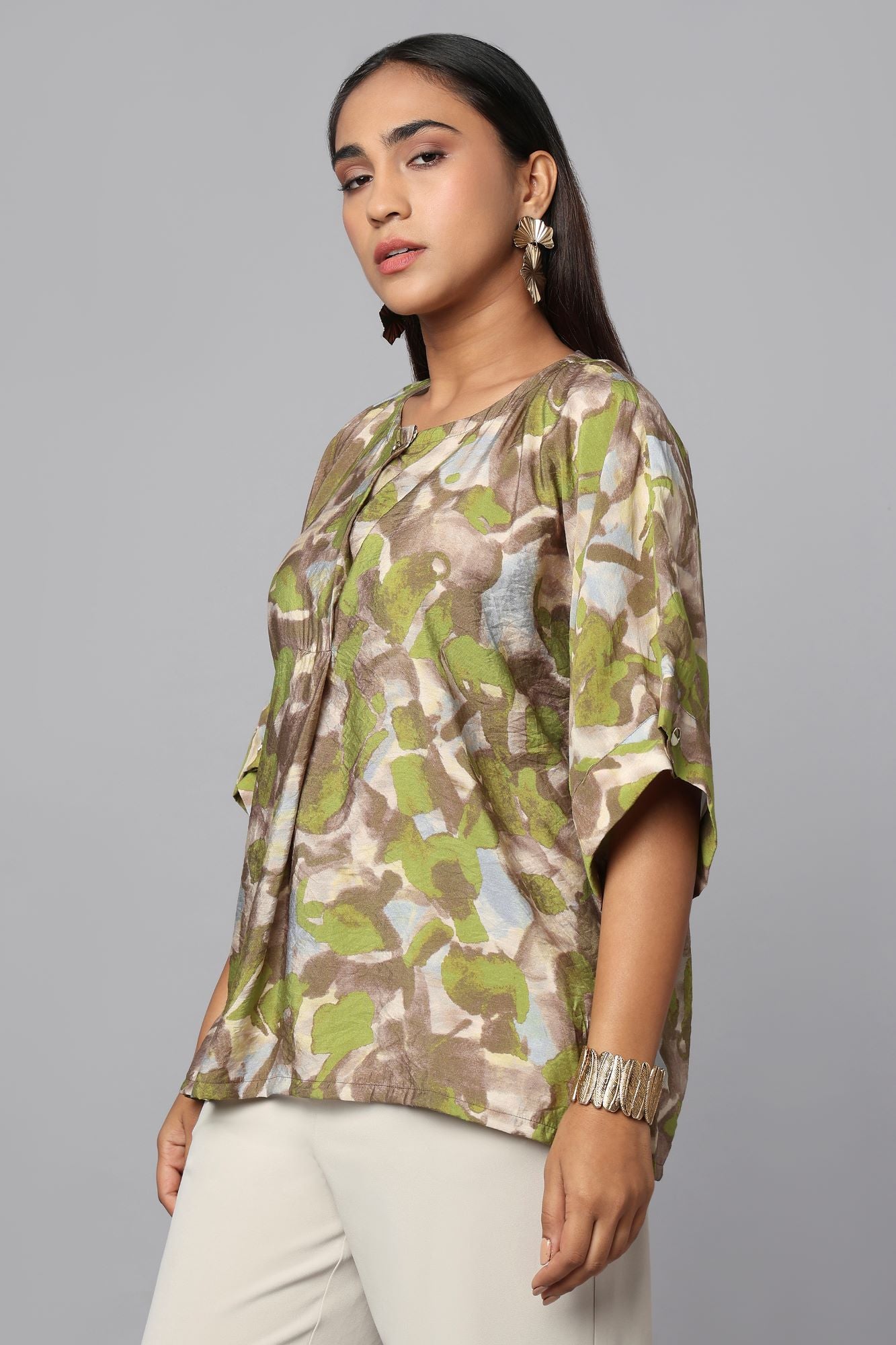 Earth Echo Printed Top