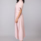 Lavender Breezy Buttoned Dress