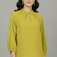 Soft Drape Top - Green | Polyester