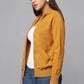 Hoodie Ocher Knit Sweater