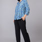 Blue Paisley Charm Top