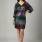 Multicolour Sequin Midi Dress
