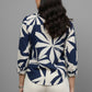 Modern Floral Shirt - Navy | Viscose Blend