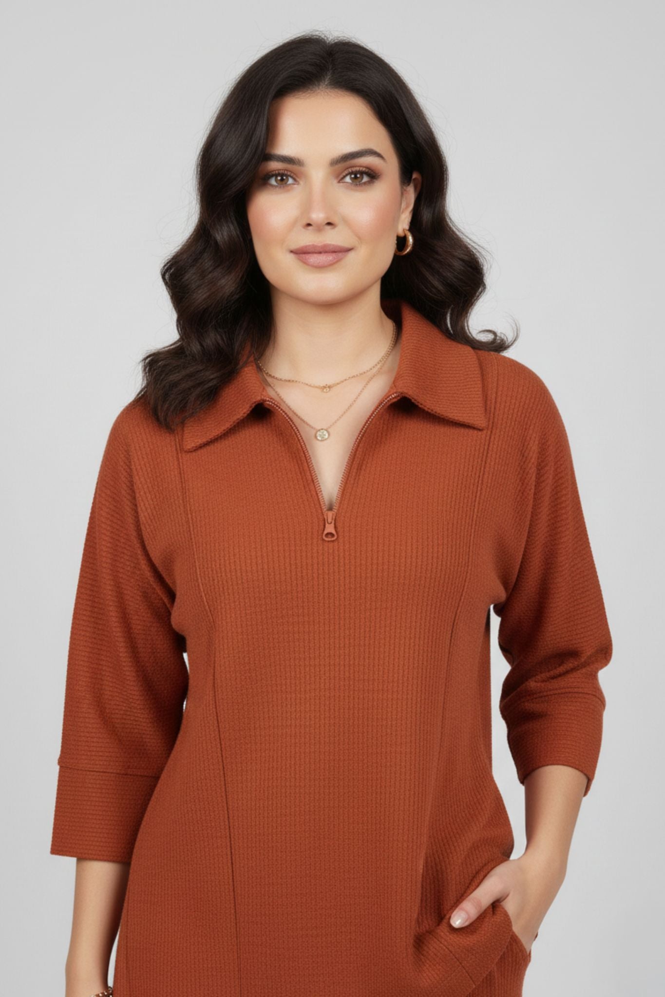 Amber Ease Rust Co-ord Set