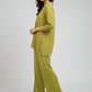 Everyday Ease Co-Ord Set - Green | Polyester