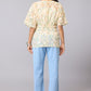 Vanilla Drape Floral Top