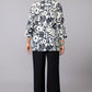 Monochrome Floral Shirt Top