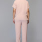 Dusky Pink Wrap-Style Co-ord Set