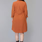 Terracotta Ease Shirt Dress