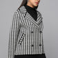 Houndstooth Heritage Black & White Knit Jacket