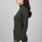 Green Slim Fit Casual Top