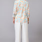 Cloudy Florals Mandarin Top