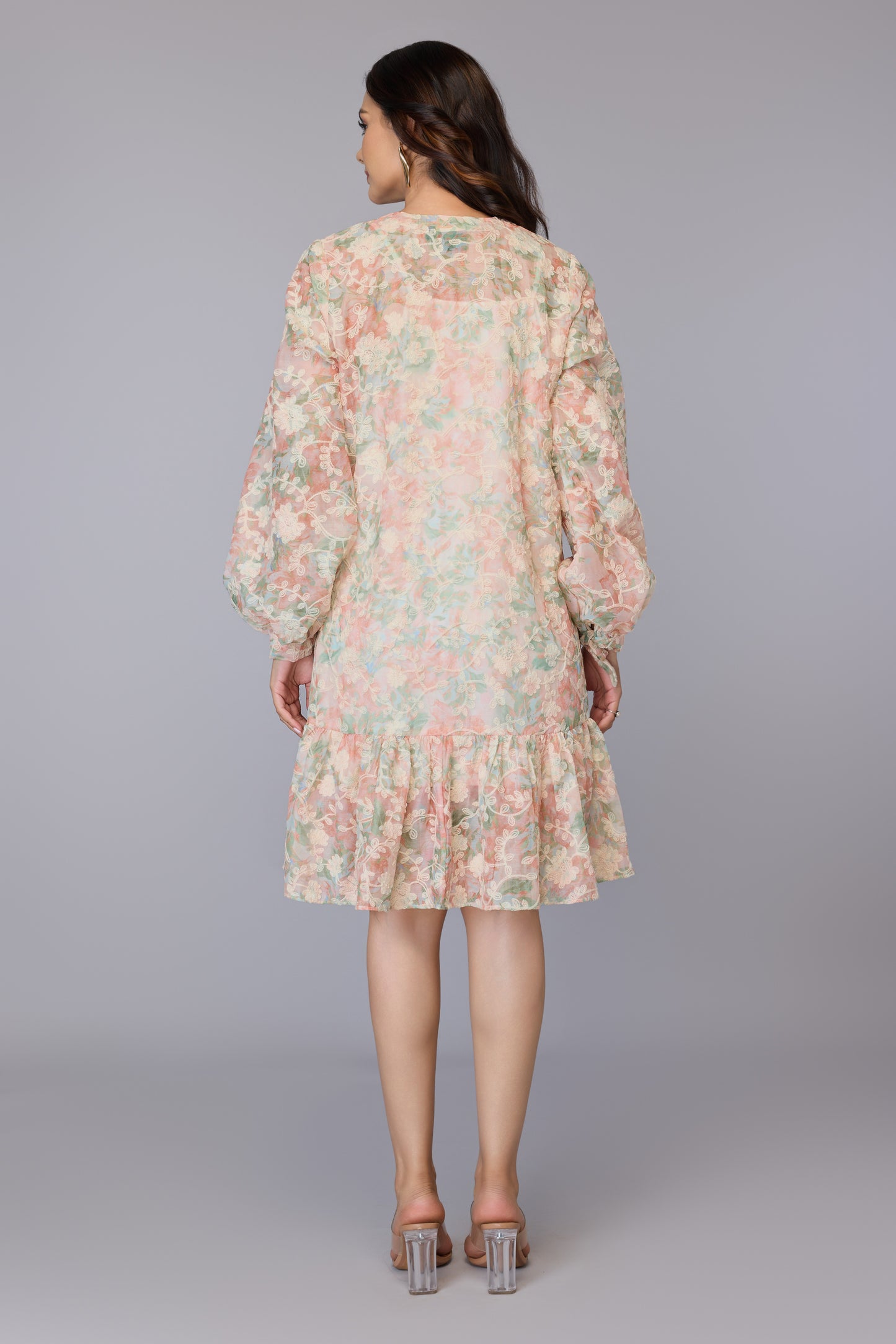 Mira’s Peach Bloom Dress