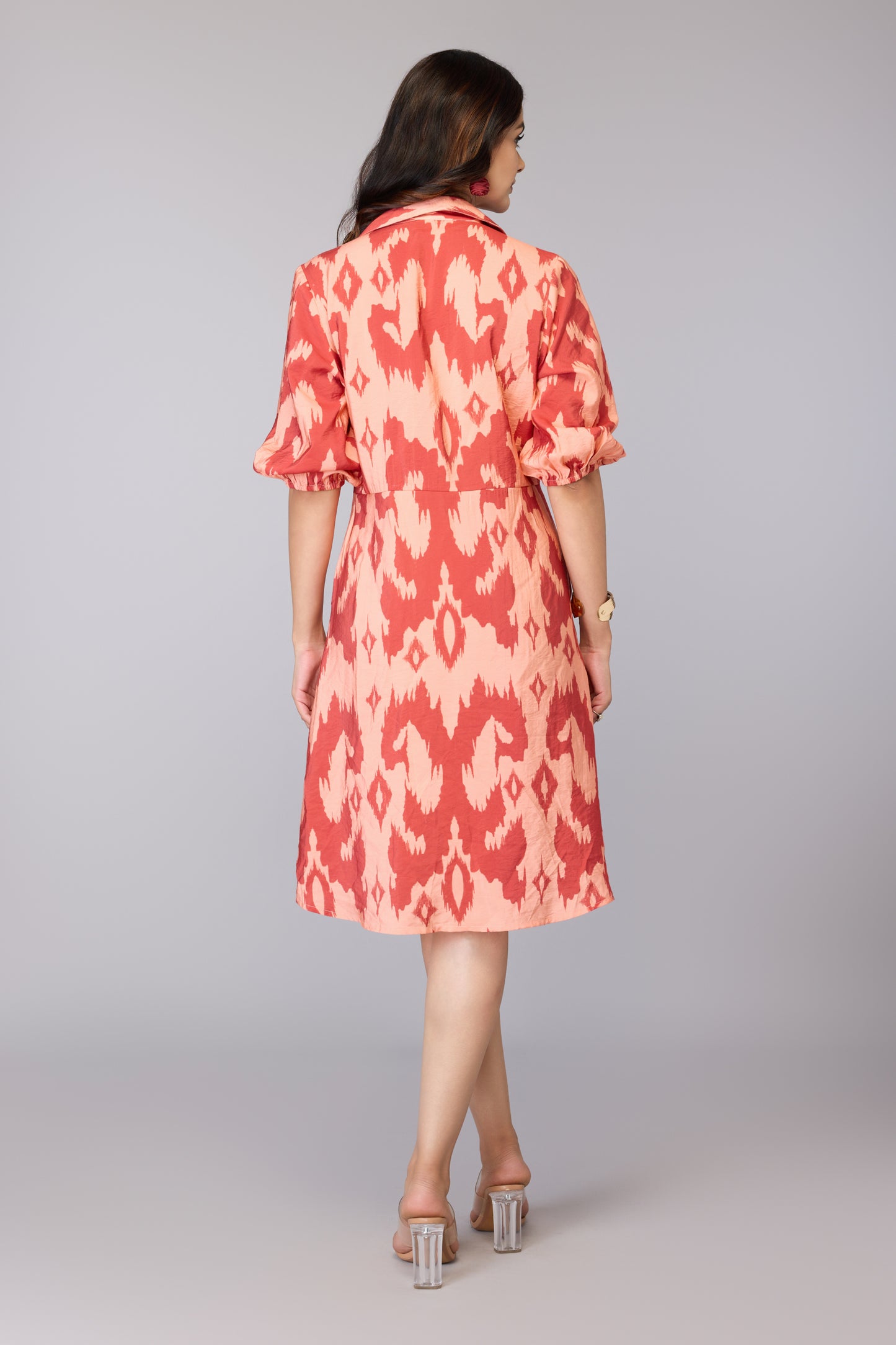 Painted Sunset Midi Dress