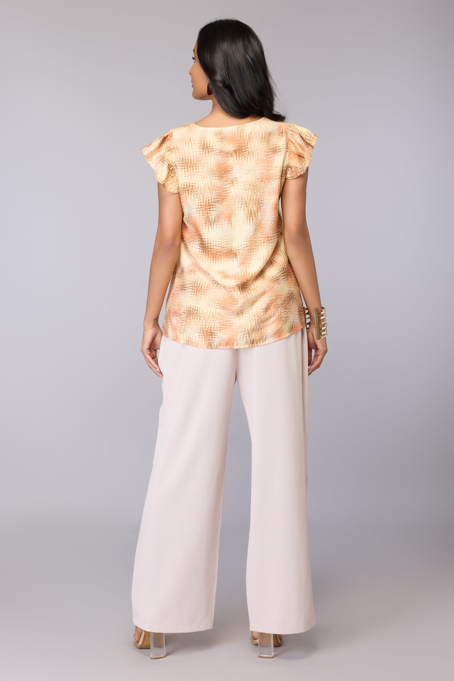 Golden Hour Ruffle Top