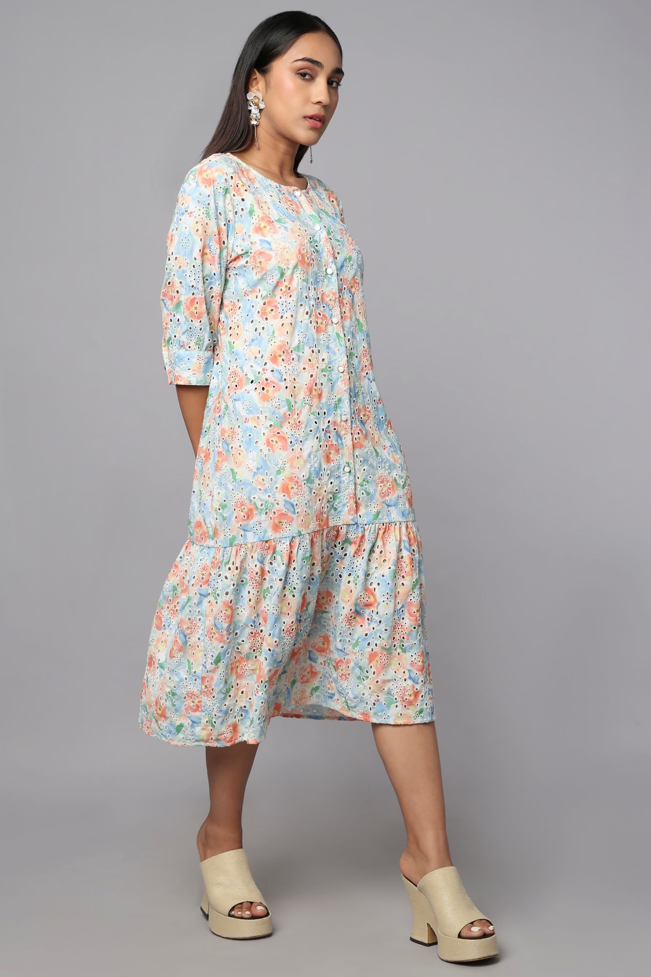 Bloomscape Schiffli Dress
