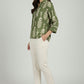 Shirt Collar Top - Green | Lyocell