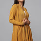 Diamond Knit Longline Cardigan - Ocher