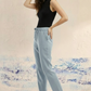 Soft Blue Lyocell Denim Trouser